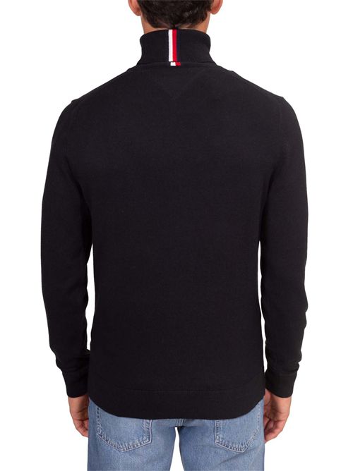 Pullover con cashmere e collo dolcevita TOMMY HILFIGER | MW0MW28048BDS